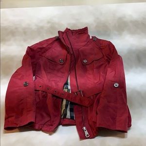 Little Girls Burberry Jacket 7y runs small
